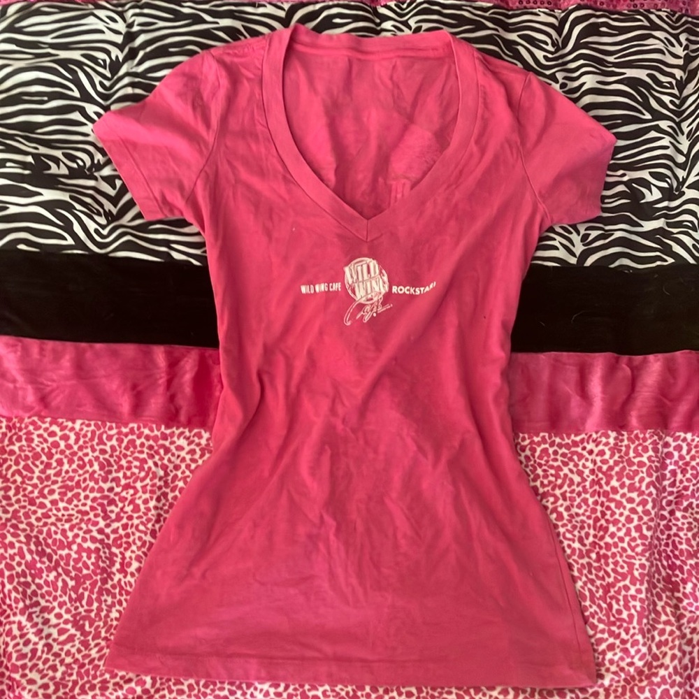 Wild wing pink top